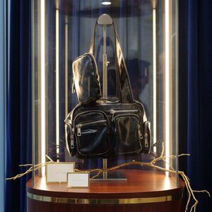 Black Multi Compartment Utility Bag Set